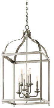 Larkin 6-Light Chandelier in Brushed Nickel