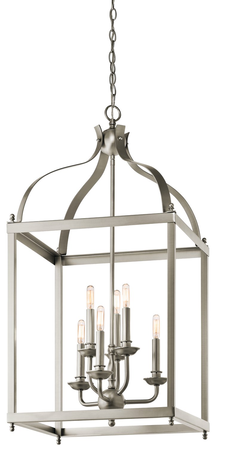 Larkin 6-Light Chandelier in Brushed Nickel