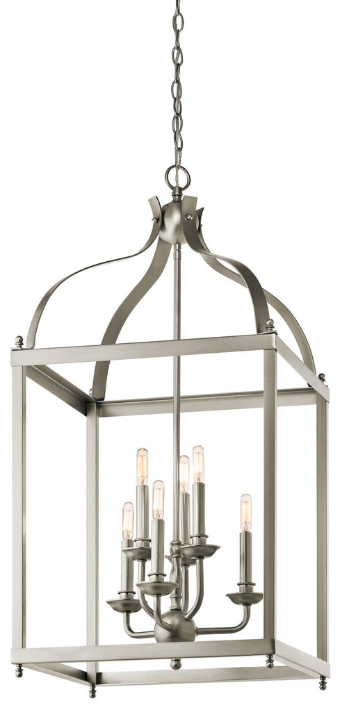 Larkin 6-Light Chandelier in Brushed Nickel