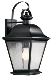 Mount Vernon Large Outdoor Wall Lantern in Black
