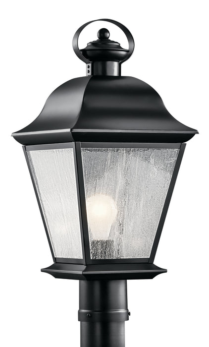 Mount Vernon Outdoor Post Mount 1-Light in Black