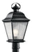 Mount Vernon Outdoor Post Mount 1-Light in Black
