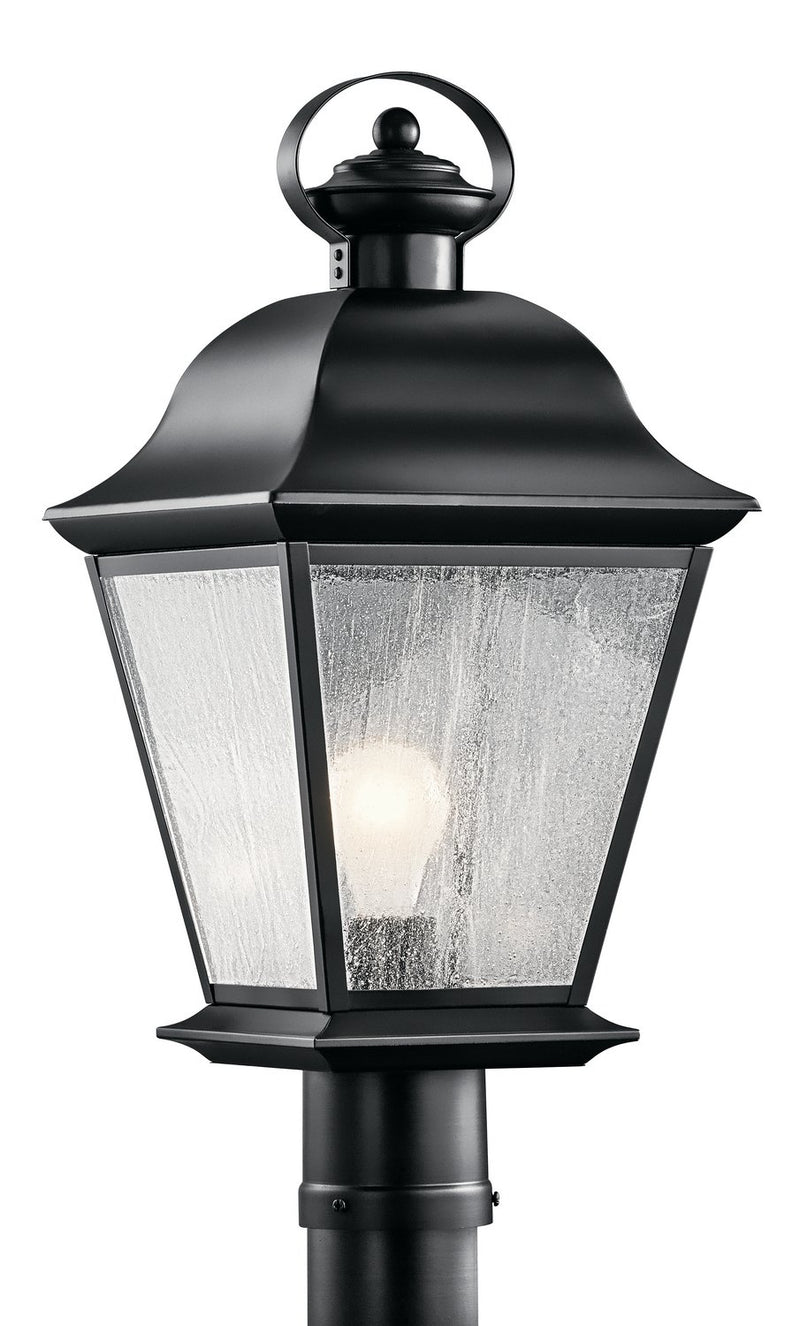 Mount Vernon Outdoor Post Light in Black