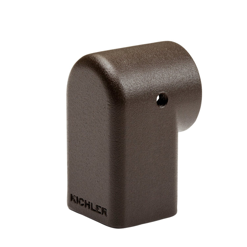 Landscape 90-Degree Elbow in Textured Architectural Bronze