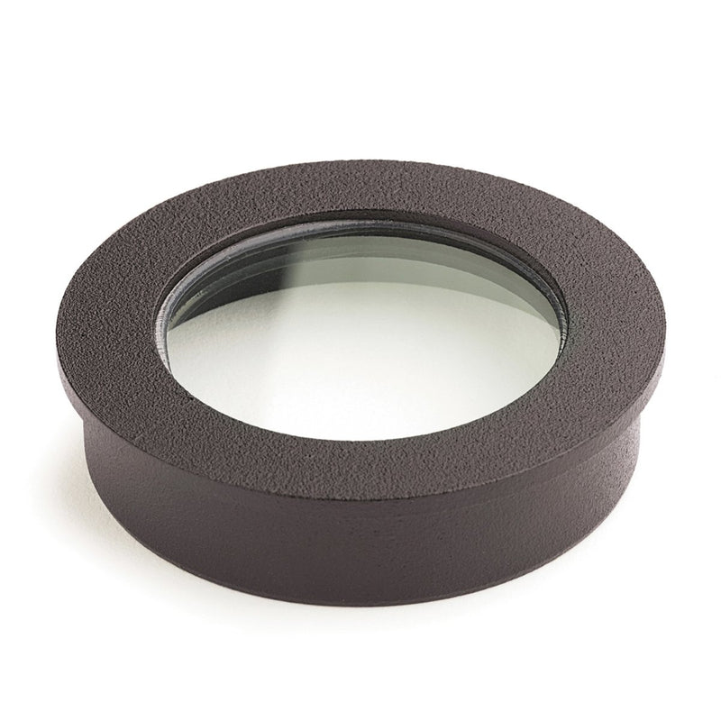 Clear Tempered Glass Landscape Lens 2.5" in Textured Architectural Bronze