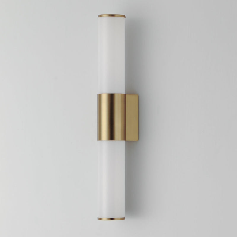 Tubo 18" LED Bath Vanity in Natural Aged Brass