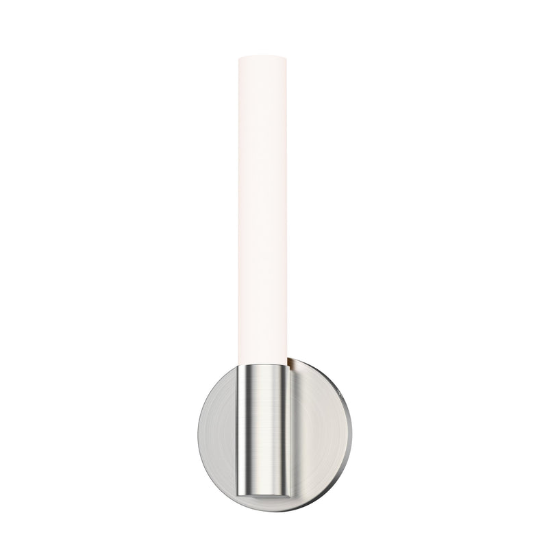 Tubi 14" 5CCT LED Wall Sconce in Satin Nickel