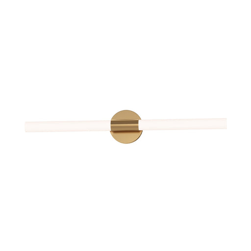 Tubi 30" 5CCT LED Bath Vanity in Natural Aged Brass