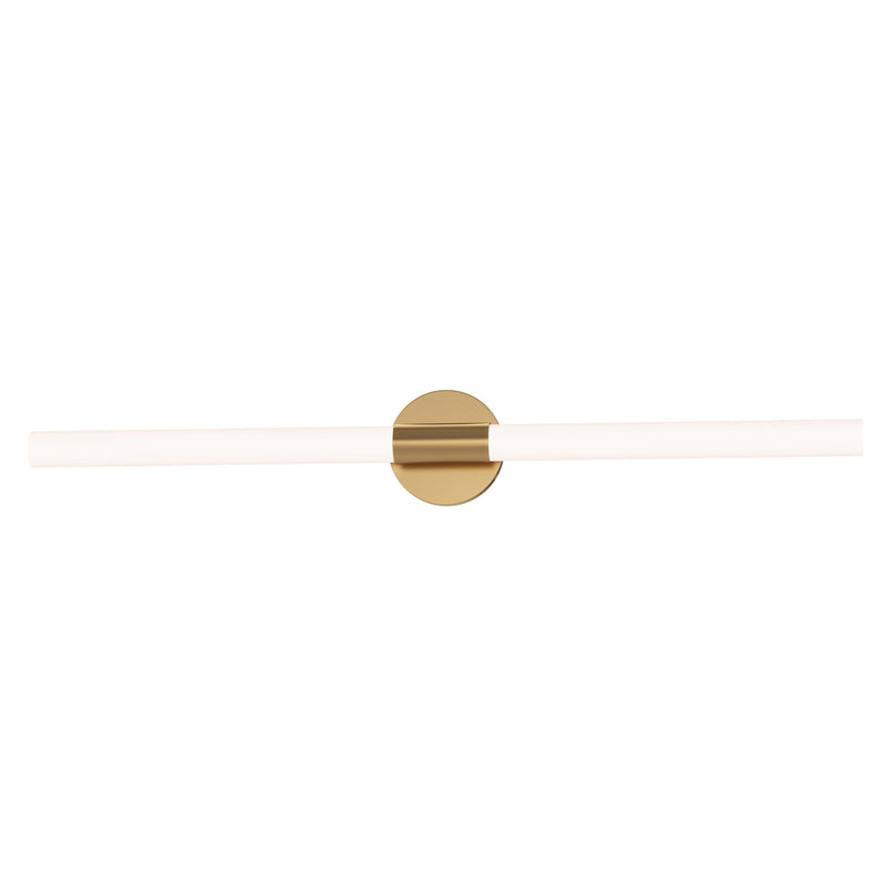 Tubi 36" 5CCT LED Bath Vanity in Natural Aged Brass