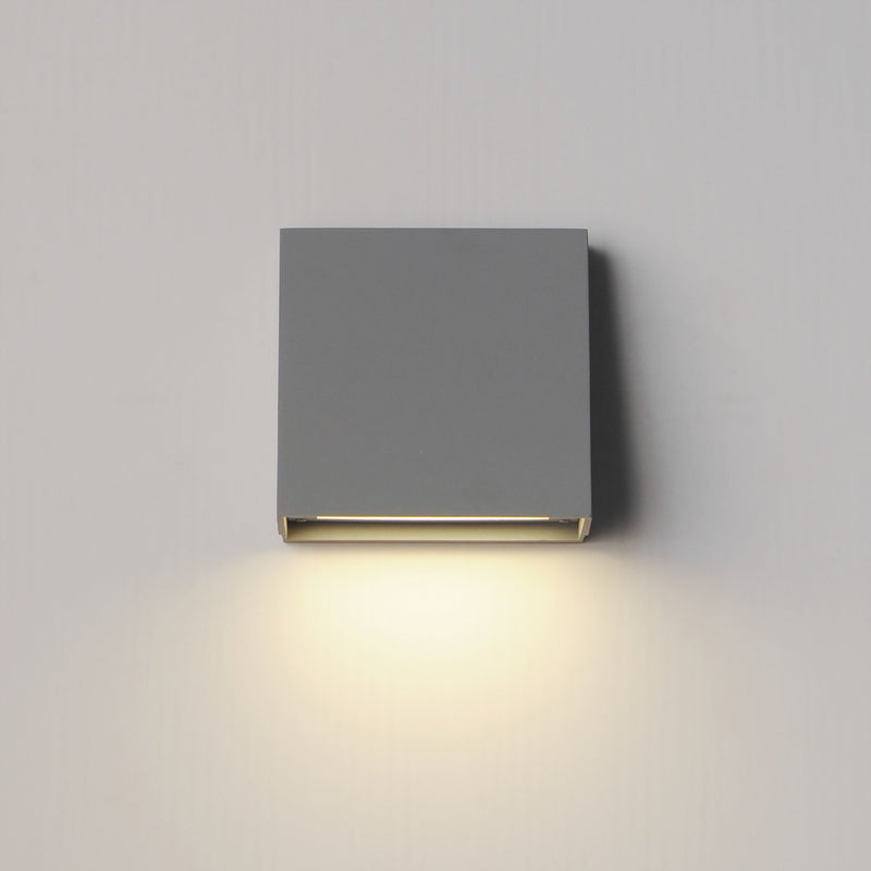 Pathfinder 5.5" LED Outdoor Wall Sconce in Silver