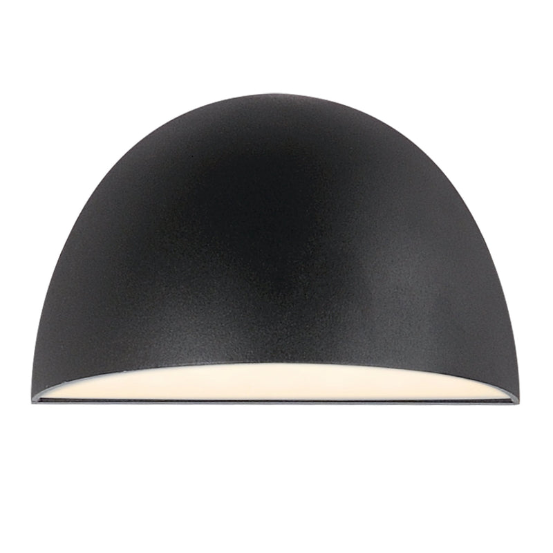 Pathfinder Round 5CCT LED Outdoor Wall Sconce in Black