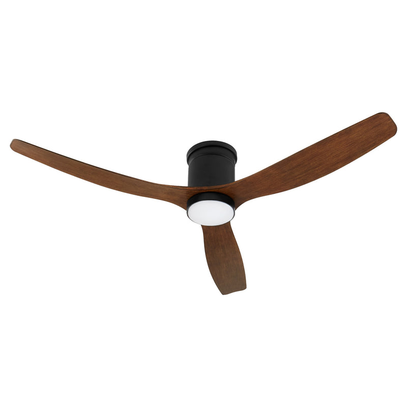 Dayton 52" 3-Blade Hugger Ceiling Fan in Matte Black