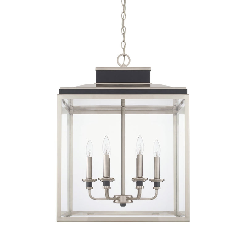 Tux 6-Light Lantern Pendant in Black Tie