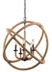 Danbury Chandelier in Bronze - Lamps Expo