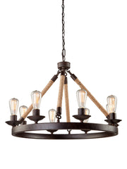 CL278- Danbury Chandelier in Bronze by Artcraft