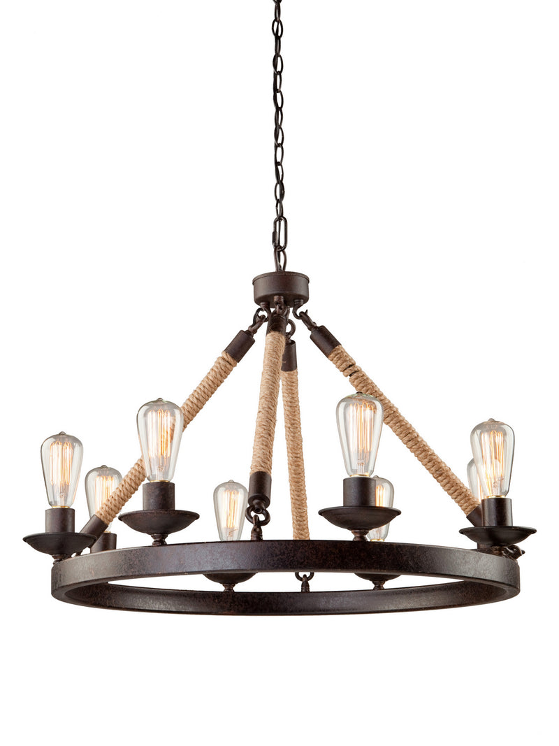Danbury Chandelier in Bronze - Lamps Expo