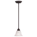 Essex 1 Light Mini Pendant in Bronze