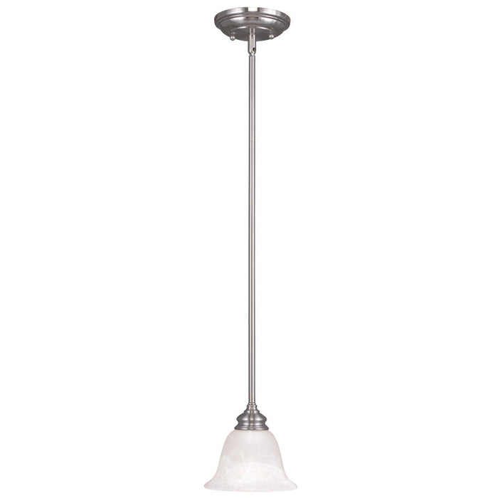 Essex 1 Light Mini Pendant in Brushed Nickel