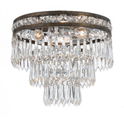 Mercer 3 Light 12" Flush Mount in English Bronze