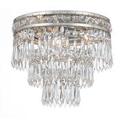 Mercer 3 Light 12" Flush Mount in Olde Silver