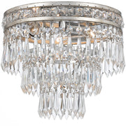 Mercer 3 Light 12" Flush Mount in Olde Silver