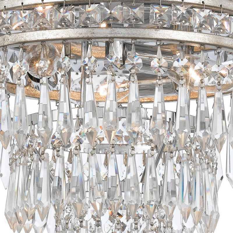 Mercer 3 Light 12" Flush Mount in Olde Silver