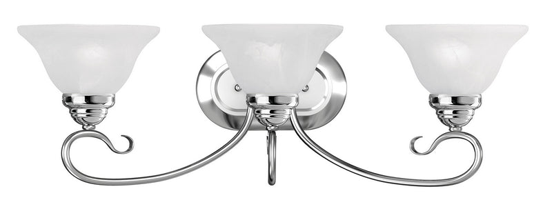 Coronado 3 Light Bath Vanity in Polished Chrome
