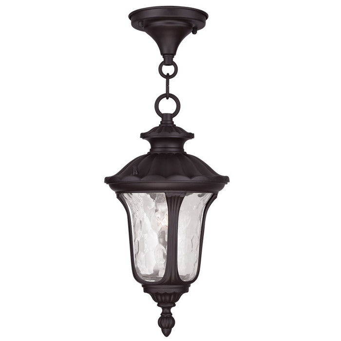 Oxford 1 Light Chain Lantern in Bronze
