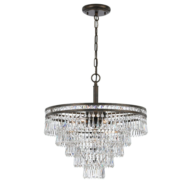 Mercer 7 Light 20" Chandelier in English Bronze