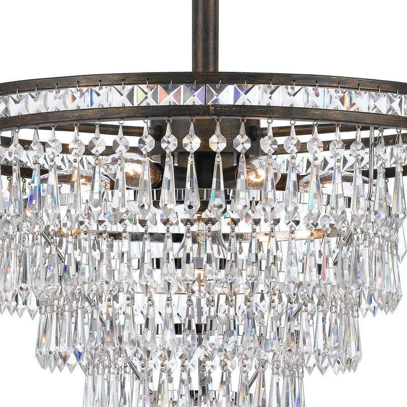 Mercer 7 Light 20" Chandelier in English Bronze