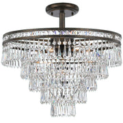 Mercer 7 Light 20" Semi Flush Mount in English Bronze