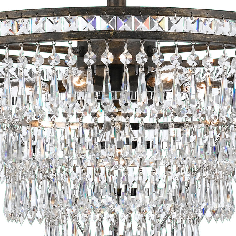 Mercer 7 Light 20" Semi Flush Mount in English Bronze