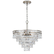Mercer 7 Light 20" Chandelier in Olde Silver