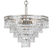 Mercer 7 Light 20" Chandelier in Olde Silver