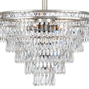 Mercer 7 Light 20" Chandelier in Olde Silver