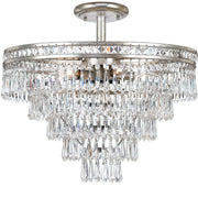 Mercer 7 Light 20" Chandelier in Olde Silver