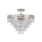 Mercer 7 Light 20" Semi Flush Mount in Olde Silver