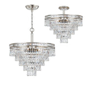 Mercer 7 Light 20" Semi Flush Mount in Olde Silver
