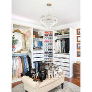 Mercer 7 Light 20" Chandelier in Olde Silver in a room setting