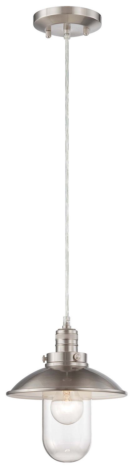 Downtown Edison Mini Pendant in Brushed Nickel