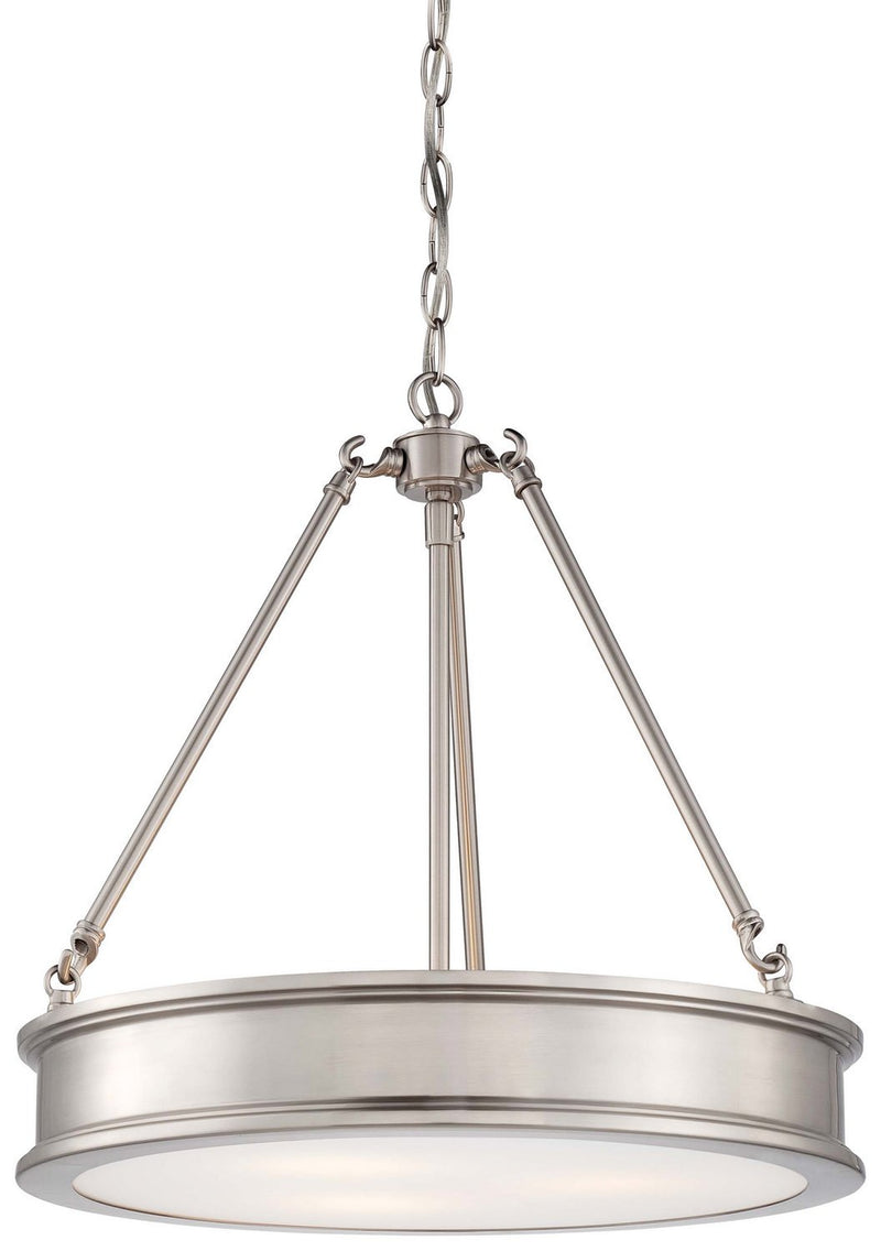 Harbour Point 3-Light Pendant in Brushed Nickel