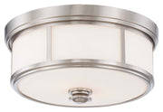 Harbour Point 2-Light Flush Mount in Brushed Nickel