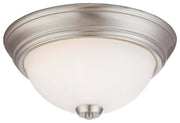 Overland Park 2-Light Flush Mount in Brushed Nickel