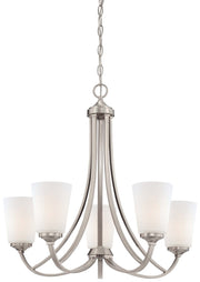 Overland Park 5-Light Chandelier in Brushed Nickel