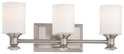 Harbour Point 3-Light Bath Vanity Light in Brushed Nickel