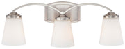 Overland Park 3-Light Bath Vanity Light in Brushed Nickel