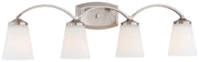 Overland Park 4-Light Bath Vanity Light in Brushed Nickel