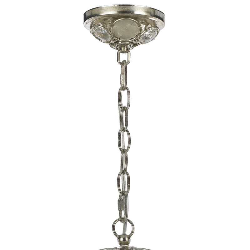 Palla 1 Light 13" Pendant in Antique Silver