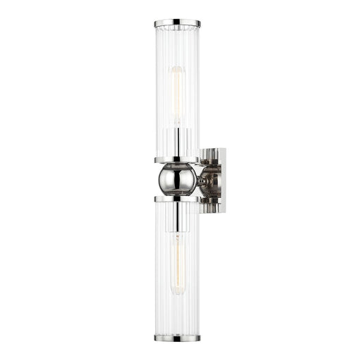 Malone 2-Light Wall Sconce in Polished Nickel