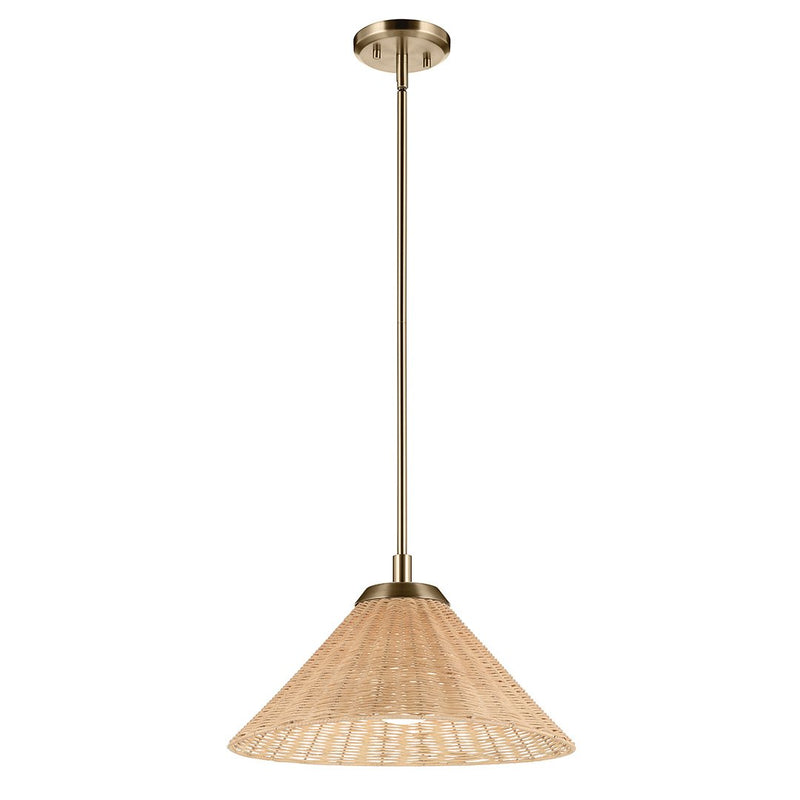 Bekah 18" Convertible Pendant in Champagne Bronze